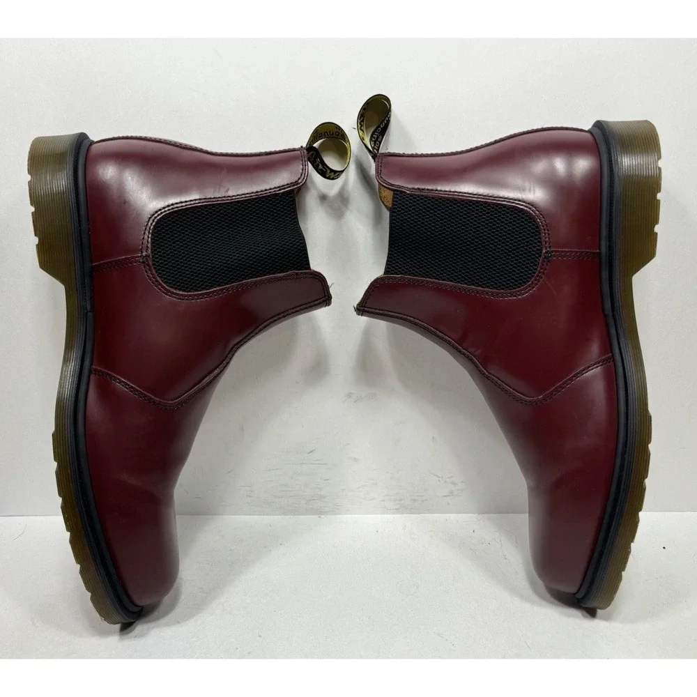 Doc Dr.‎ Martens 2976 Chelsea Boots Mens Size 13 Red Leather Ankle